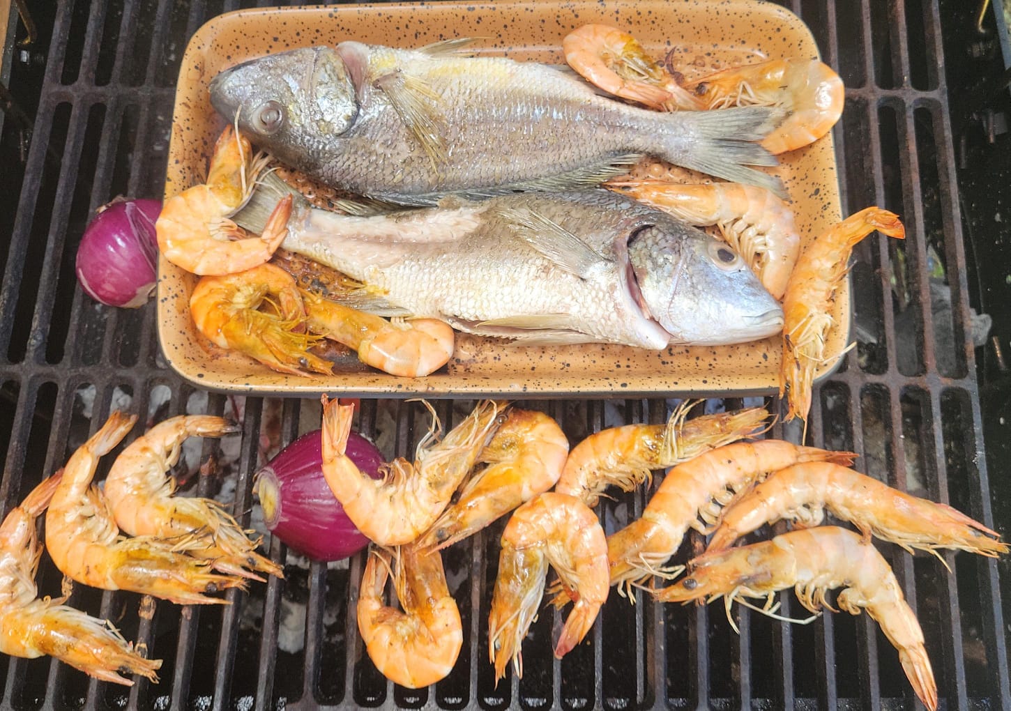 Grilled Fish and Shrimp