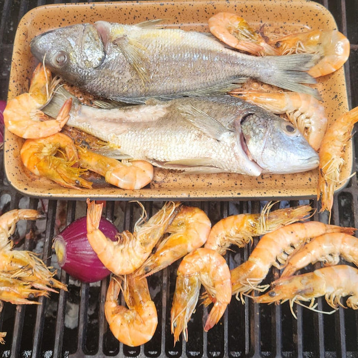 Grilled Fish and Shrimp