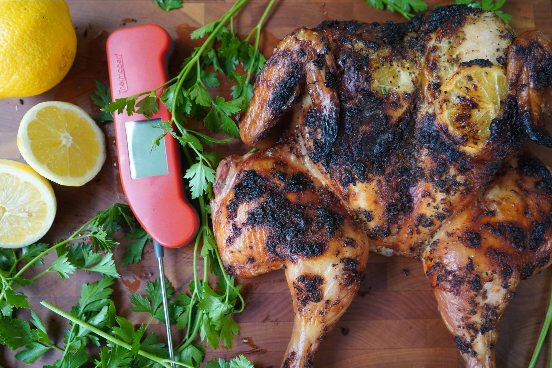 Lemon Pepper Spatchcock Chicken