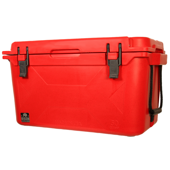 Red 50 QT Bison Cooler