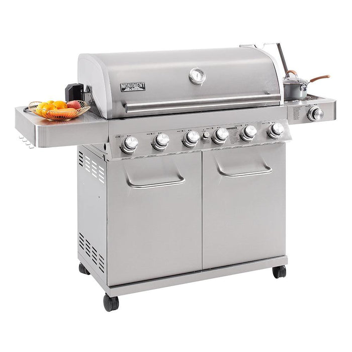 Monument Grills 77352 | Stainless 6-Burner Propane Gas Grill