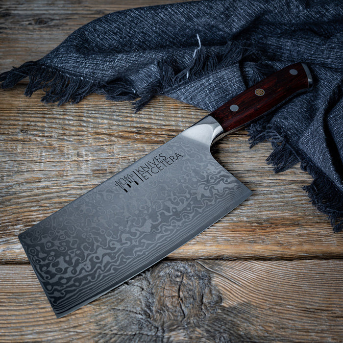 7" Damascus Cleaver Knife