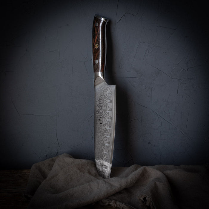 7" Damascus Santoku Knife