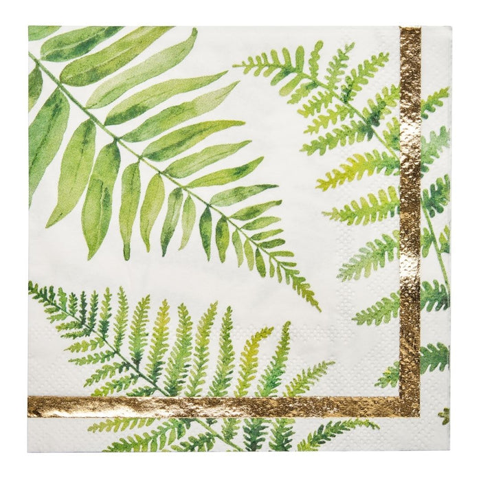 Cocktail Napkin Fern & Foliage/20pkg