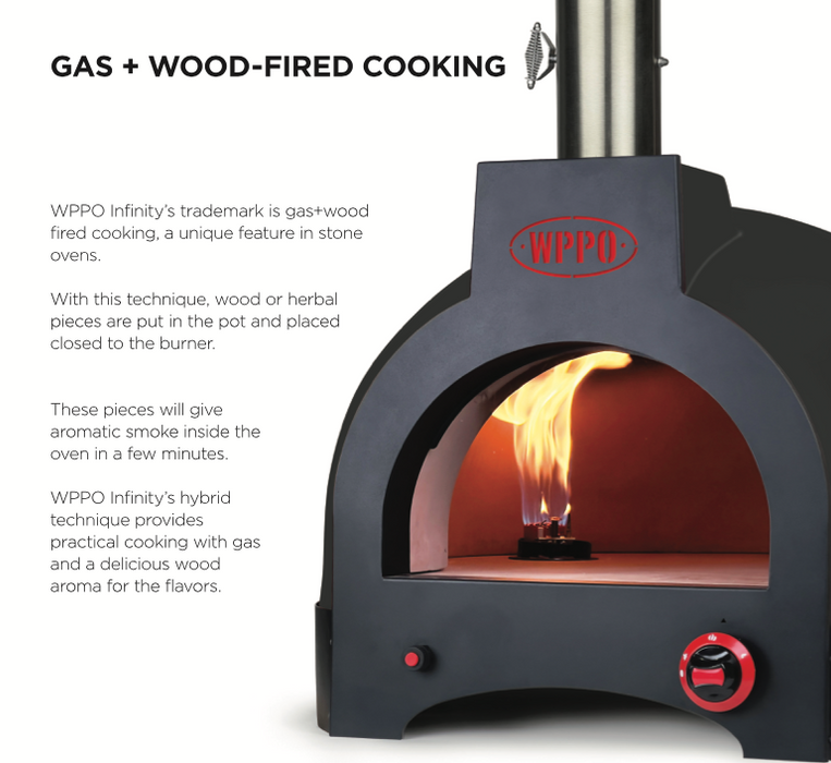 Infinity 50 Wood / Gas  Hybrid - 2 Pizza Oven.