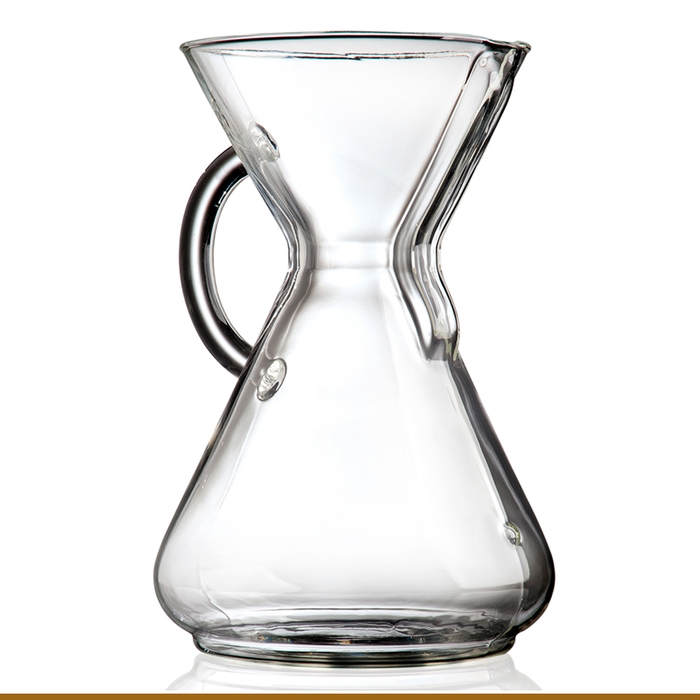 Chemex Glass Handle Series Coffee Makers 3 , 6, 8, 10 Cup