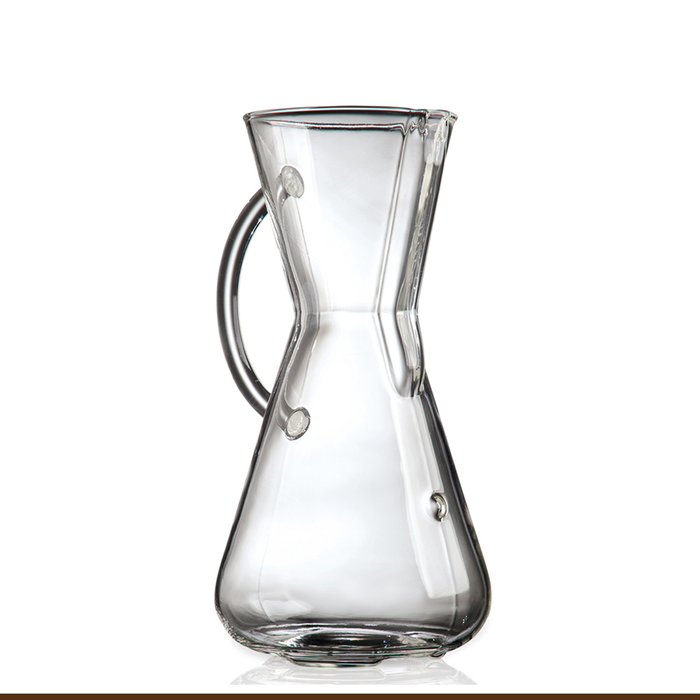 Chemex Glass Handle Series Coffee Makers 3 , 6, 8, 10 Cup