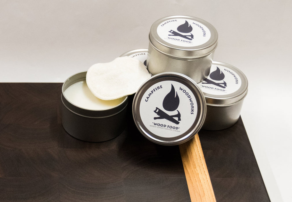 Wax and Oil Conditioner for Cutting Boards, Butcher Blocks, and other food contact wood surfaces.