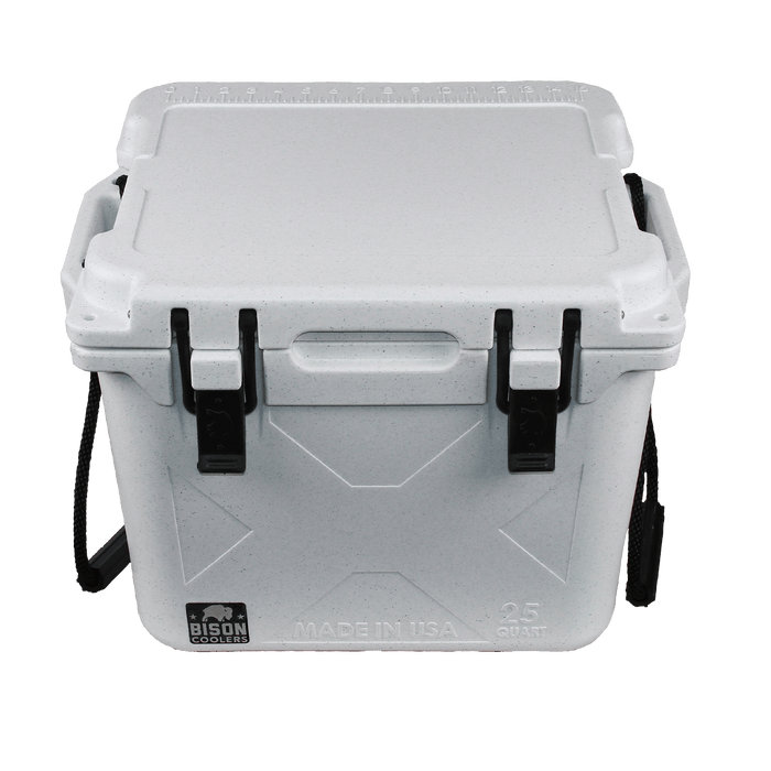 White 25 QT Bison Cooler