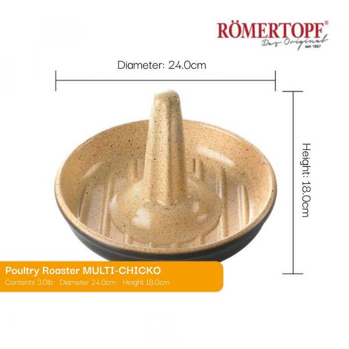 Romertopf Poultry Roaster dimensions