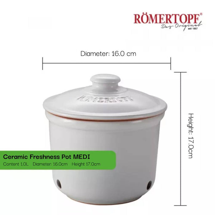 Romertopf - Freshness Pot - Organic Clay Cookware