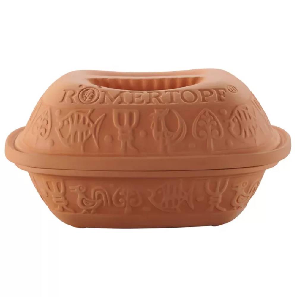 Römertopf, Casseurola tonda da forno, per il pane, in terracotta :  : Casa e cucina