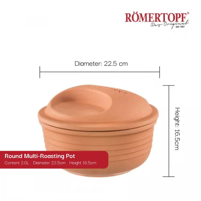 Römertopf - Round Multi-Roasting Pot 2 Liters