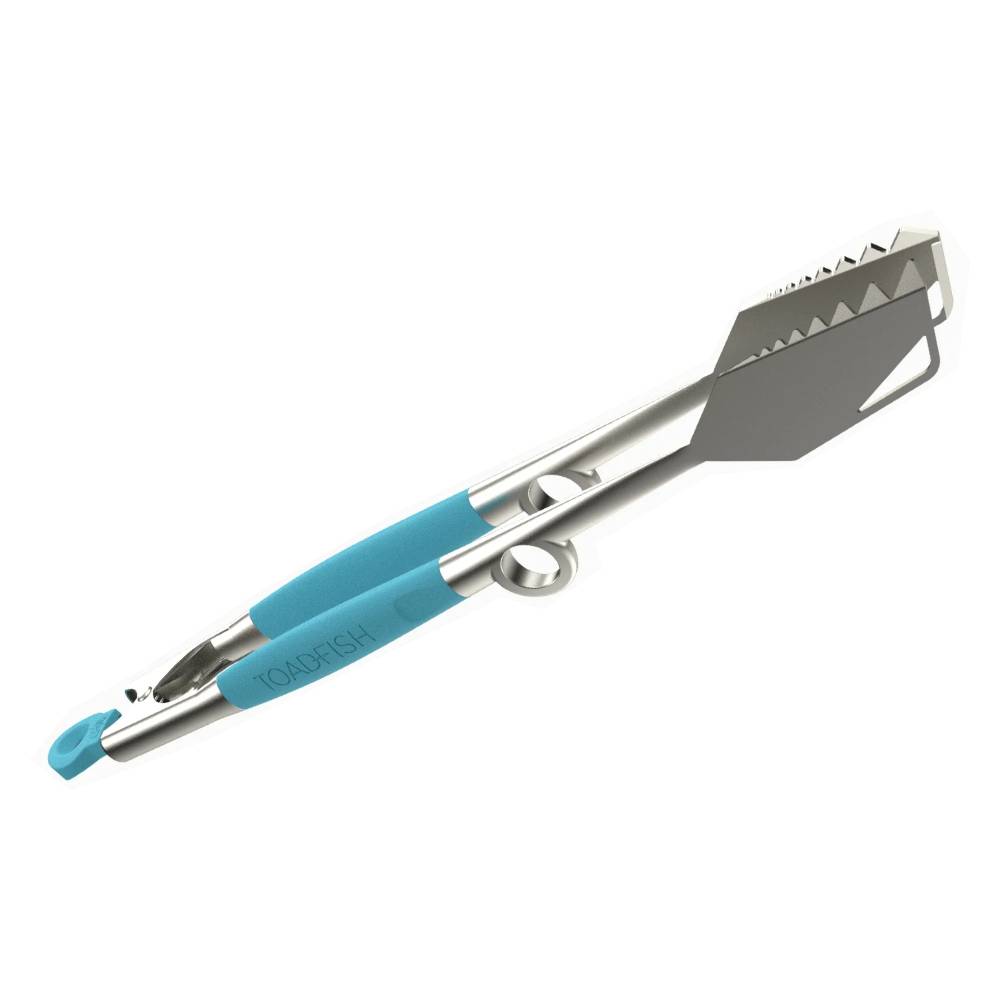 Rosewood Collection Extra-Long Locking Tongs, Stainless Steel